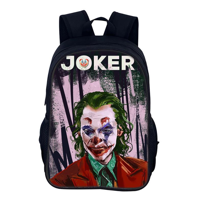 Joker Small Backpack For Men Women Casual Nylon School Bag With Adjustable Straps