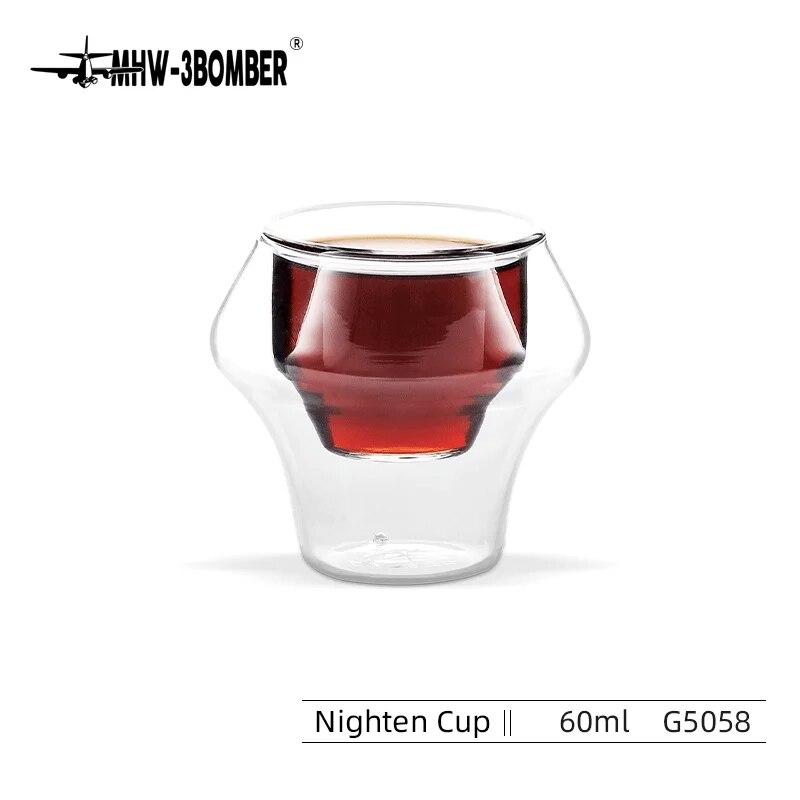 MHW-3BOMBER Coffee Mug Double Walled Glass Transparent Borosilicate Glasses Mugs Tea Latte Wine Cup Bar Kitchen Cafe Accessories