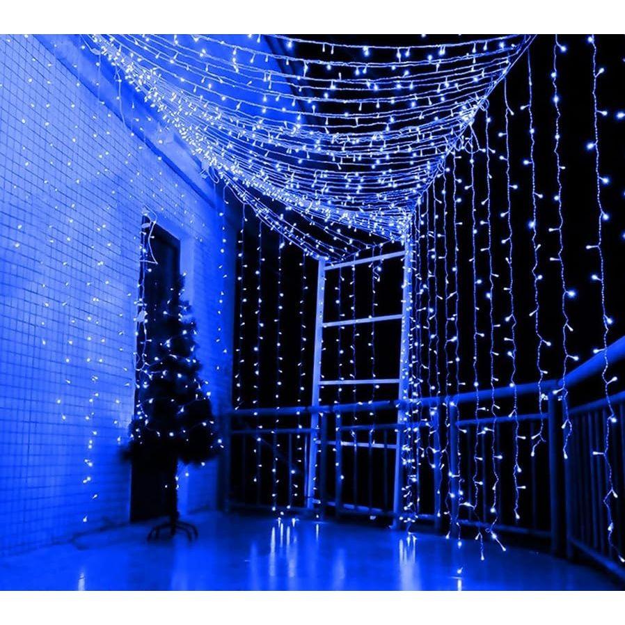 12 Meter (39Fuß) LED Reis Lichterkette – Blaue Ausgefallene Dekorative Lichter für Innen- und Außenbereich, Schlafzimmer, Hochzeits- & Festival-Ambiente 1er-Pack