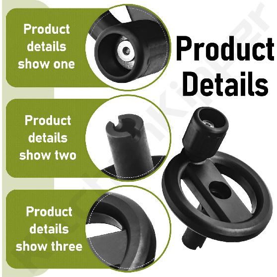 5140032-48 Table Saw Hand wheel Compatible with DeWalt DW745, DW745, DW745-AR, DW745-B2 Table Saw, Replaces 5140117-77 00099005140032-48