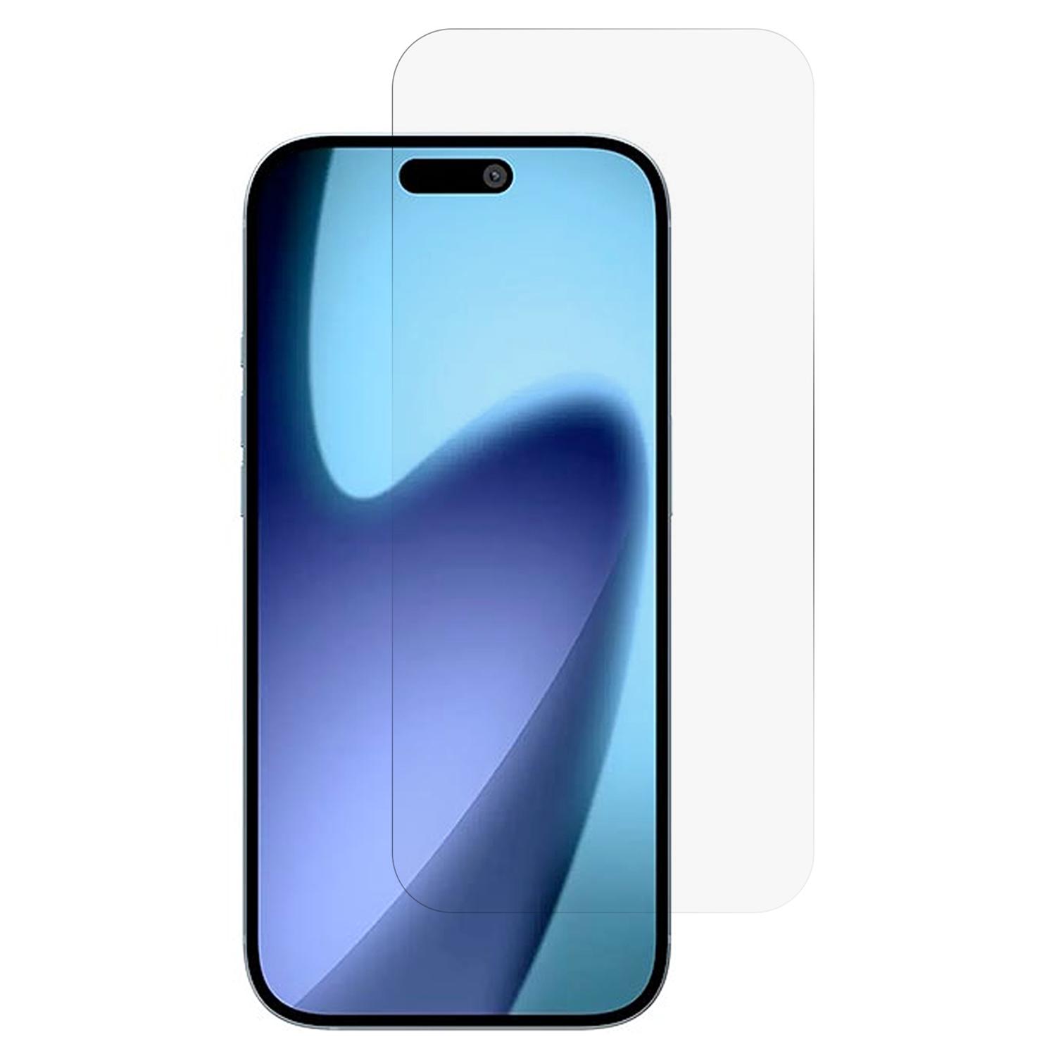 

For iPhone 17 Pro Screen Protector Electroplated Large Arc Edge High Aluminum-Silicon Tempered Glass Film As Shown A