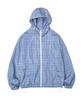 Physisches Fach Bär Schlüsselanhänger Check Windjacke_Blau