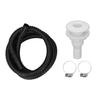 3 4 Inch Bilge Pump Installation Kit Leakproof 6.7ft Hose for Bilge Pumps with 3 4 Inch Outlet Black