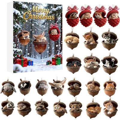 Calendario de Cuenta Atrás de Navidad Calendario de Adviento Ciego Regalo de Navidad Ciego