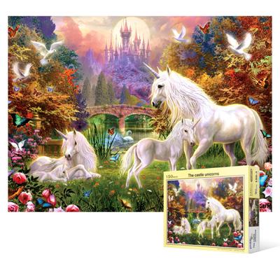 Quebra-cabeça de 150 peças - Floresta Brilhante do Unicórnio, quebra-cabeça coreano popular