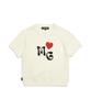 MARK GONZALES Women'S Mg Slub Short Sleeve Knit - Ivory