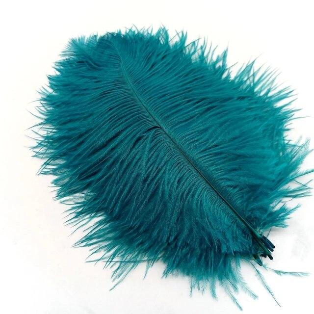 10Pcs Ostrich Feathers Decorative Vase Pluma Wedding Table Centerpieces Carnival Accessories DIY Creative Leisure Craft Supplies