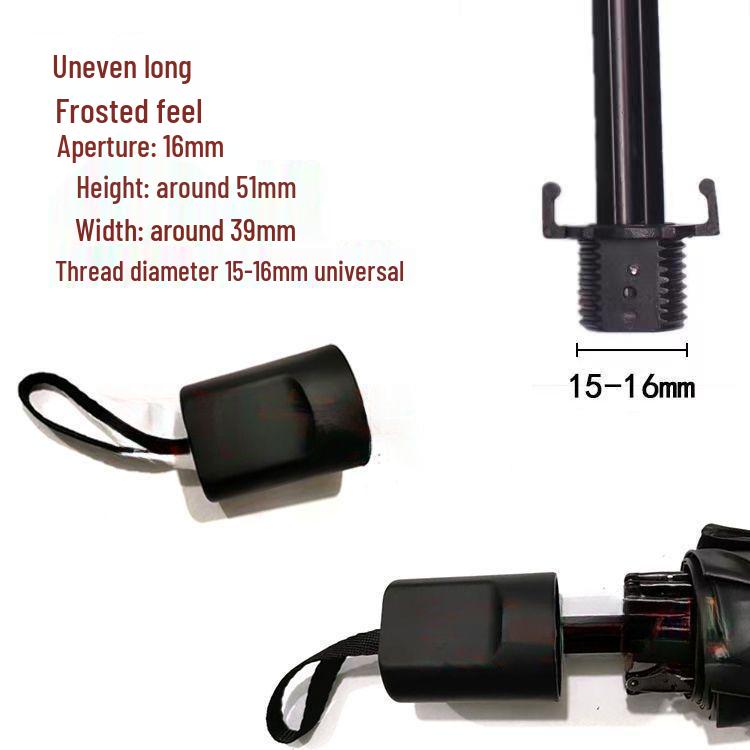 Small Black Umbrella Handle Replacement - Capsule Grip Repair Accessory