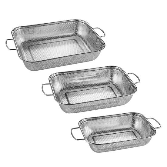 Drain Basket Pasta Strainer with Handle Large Capacity Rust-Resistant Dishwasher Safe Rice Noodle Filter Kitchen Colander