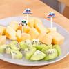 6pcs/set Car Castle Vegetable Cute Mini Toddler Children Fruit Forks Toothpicks Kids Food Picks Cartoon