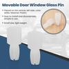 LAMELLIS 4pcs Movable Door Window Glass Pins for B5 B7 5 6 4 Golf 4 5 Superb Seat
