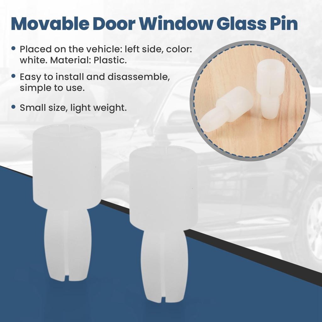 LAMELLIS 4pcs Movable Door Window Glass Pins for B5 B7 5 6 4 Golf 4 5 Superb Seat