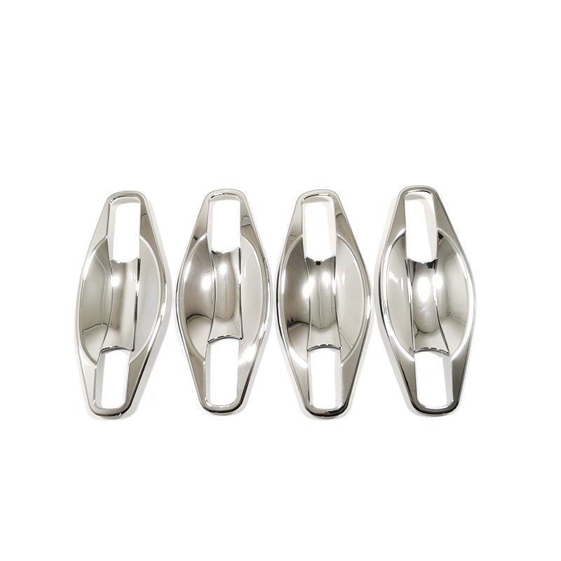 ABS Chrome For Nissan X-TRAIL XTRAIL T31 2008 2009 2010 2011 2012 2013 Cup Insert Door Handle Bowl Bezel Cover Trim Garnish 8pcs 7HD