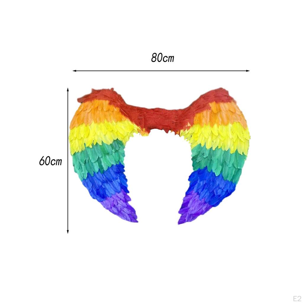 3D Angel Wings Cosplay Kids Adults Halloween Costume Accessories Fairy for Performance,