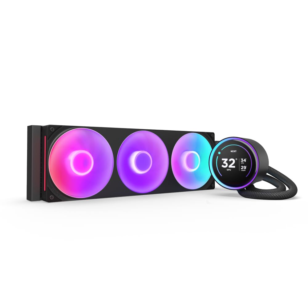 

NZXT Kraken Elite 360 RGB v2 Black Simple Liquid CPU Cooler FN2386 RL-KR36E-B2 чорний