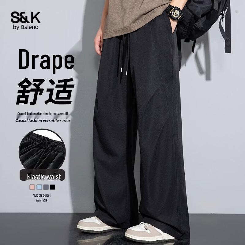 Baleno S&K Men's Loose Straight Cargo Pants