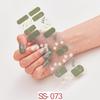 22pcs Sheet Laser Bronzing Full Cover Nail Stickers Long Lasting Tearable Cute Nail Art Wraps Design