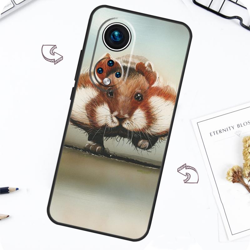 Cute Lovely Pet Hamster Case For Honor Magic 7 5 6 Lite Honor 200 Pro X8b X9a X8a X8 X9 X9c X9b 50 70 90 Lite Cover