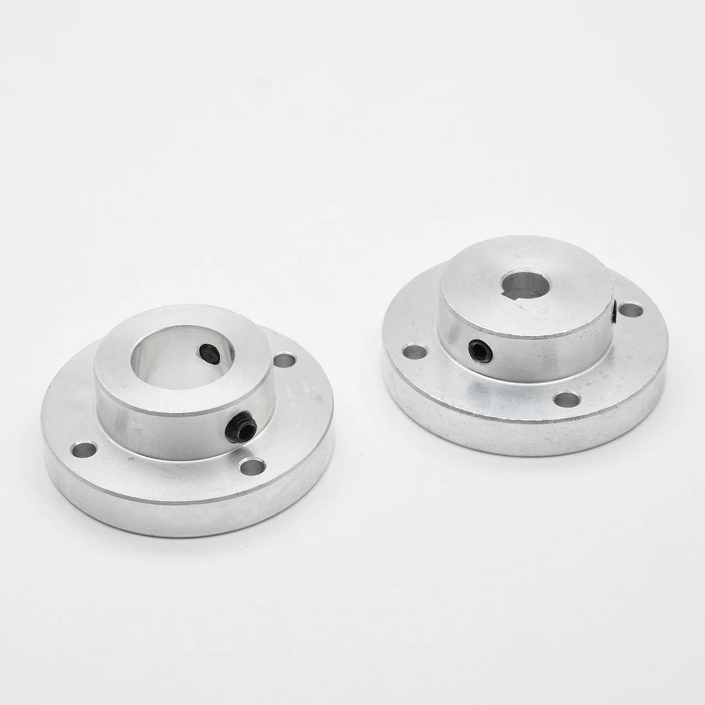 Aluminum Alloy Flange Coupling 5/6/6.35/7/8/9/10~22MM Hole-Keyway 50MM Rigid Transmission Shaft Connection