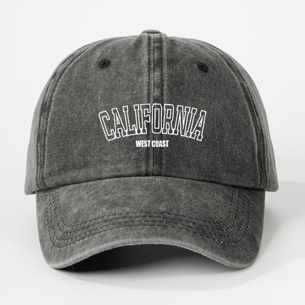 Retro Washed Baseball Cap Men's and Women's Pure Cotton Letter Printed Soft Top Hat Outdoor Casual Sun Protection Baseball Caps