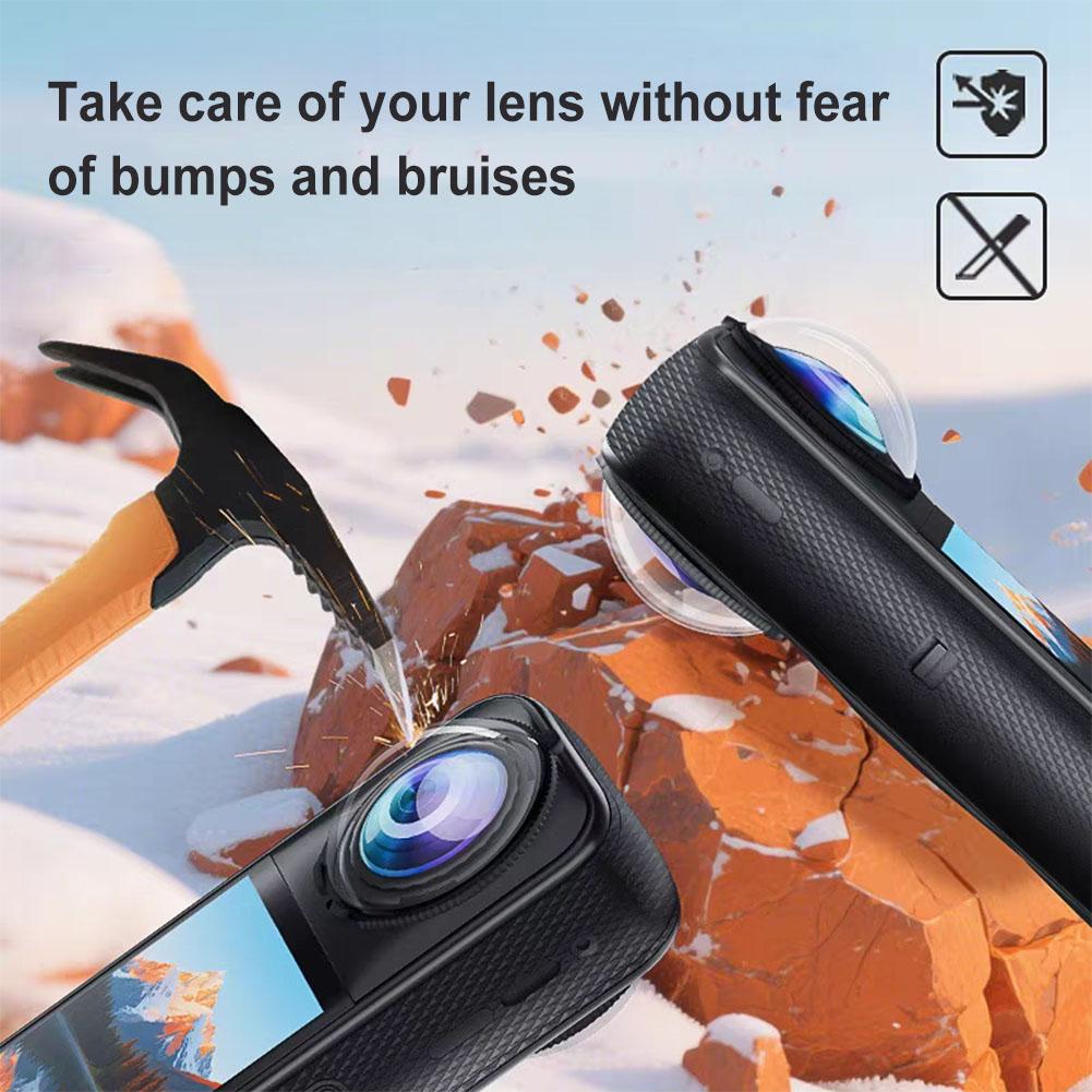 Lens Guards Anti-Scratch Lens Protective Cover Protective Lens Cap Cover for Insta360 X5 Accessories