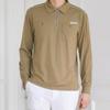 GOXO Logo Long Sleeve Two Pocket Beige