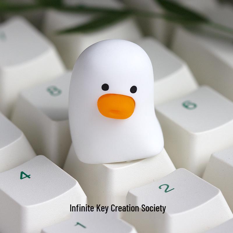 Four-Color Duck Series: Cute Stress-Relief Keycaps