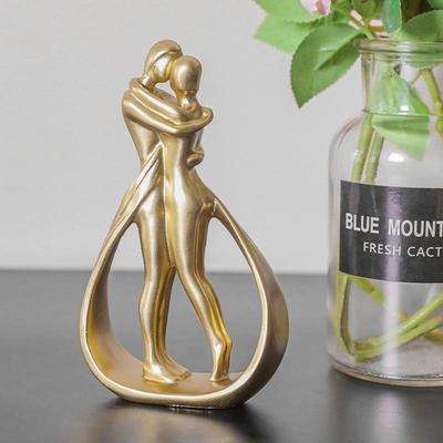 Moderne Abstracte Knuffelend Koppels Beeld Huisdecoratie Figuur Beeldjes & Beeldjes voor Interieur Esthetisch Woonkamer ornamenten