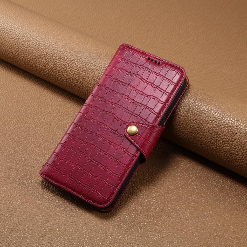 For Samsung Galaxy A51 4G SM-A515 Wallet Case PU Leather Crocodile Texture Phone Cover