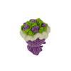 Cute Crochet Flowers Handmade Knitted Crochet Bouquet Keychain Ring Bag Hanging Pendant Ornament for Like Friend Gift