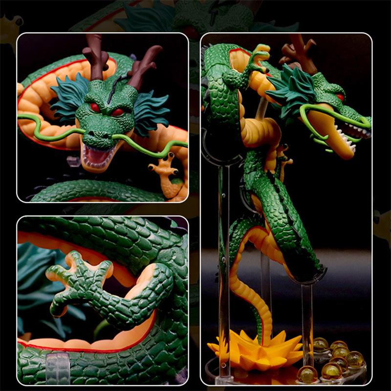 Anime Dragon Ball Z Shenron Figure Toys DBZ Summon Shenron Scene Action Collectible Figurines PVC Model Dolls BIrthday Gifts