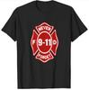 Never Forget 9/11 Firefighter Tribute T-Shirt – Men’s Heavyweight Tee