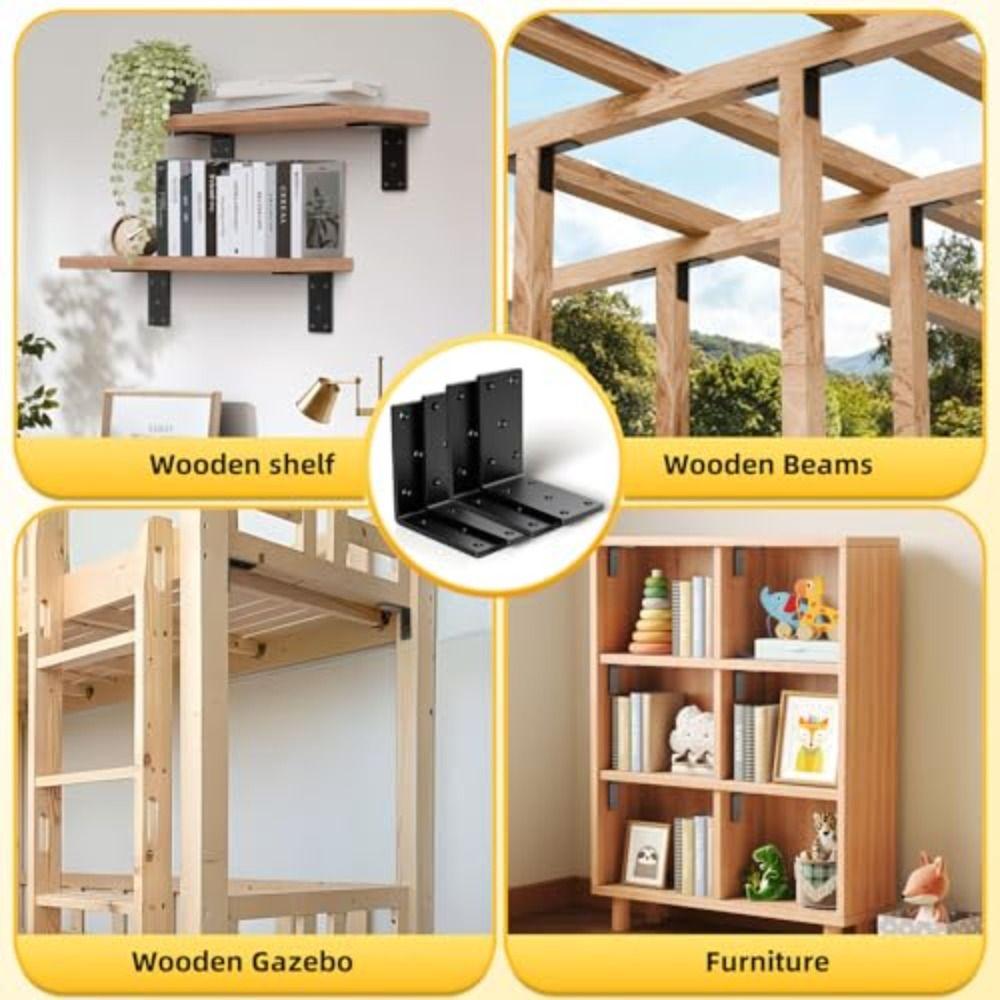 Heavy Duty L-Shaped Corner Braces Right Angle Braces Corner Brackets  Cabinet Supports