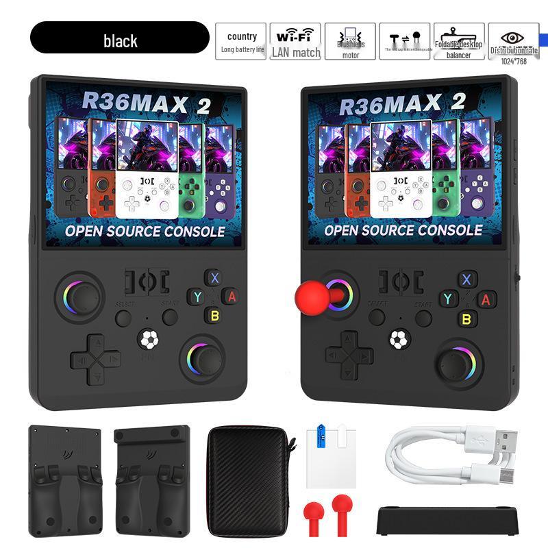 R36MAX2 Open Source Handheld Game Console: Classic GBA, FC Arcade, Portable PSP