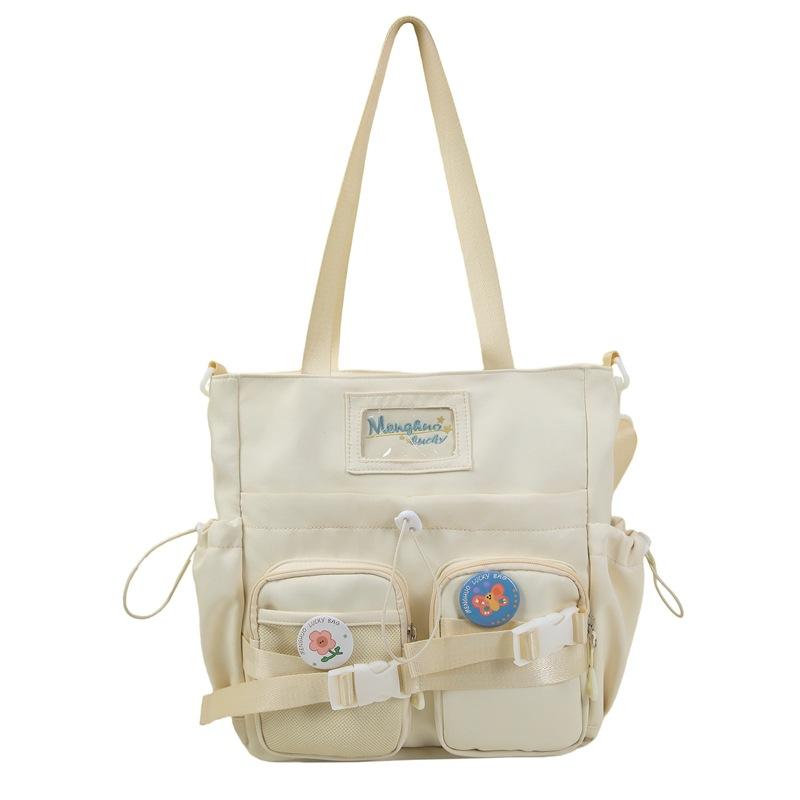 

Новая сумка-мессенджер на одно плечо в контрастных цветах, литературно-художественная, для девушек-школьниц старших классов, милая. белый