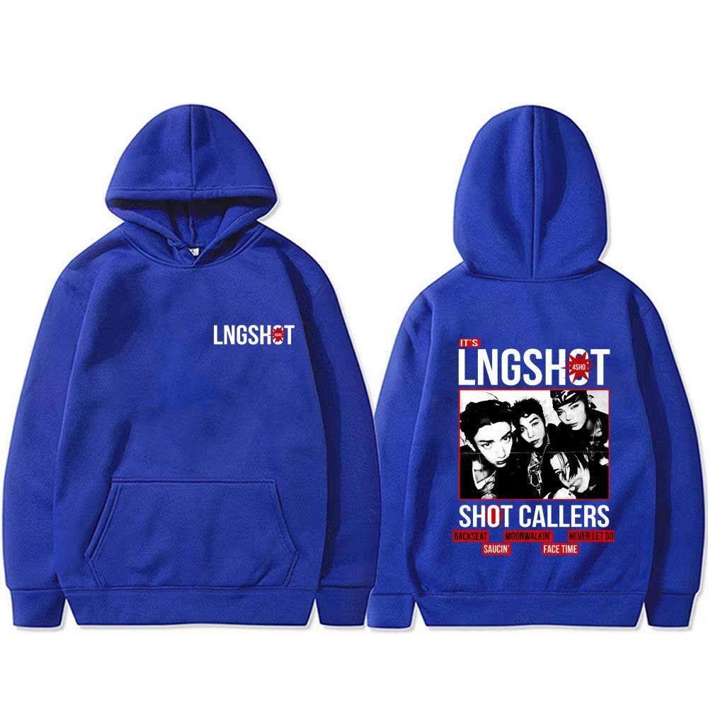 Korean Band Lngshot Shot Callers Album 2026 Hoodie Unisex Kpop Fashion Trend Hooded Sweatshirt Male Vintage Oversized Hoodies