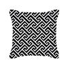 Ins Nordic Pillow Geometric Black Sofa Cushion Simple Office Peach Skin Pillow Cover