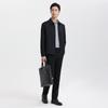 Langdeng Men's Autumn and Winter Commuting Style Easy to Maintain, Wrinkle Resistant and Windproof Business Collar Jacket
