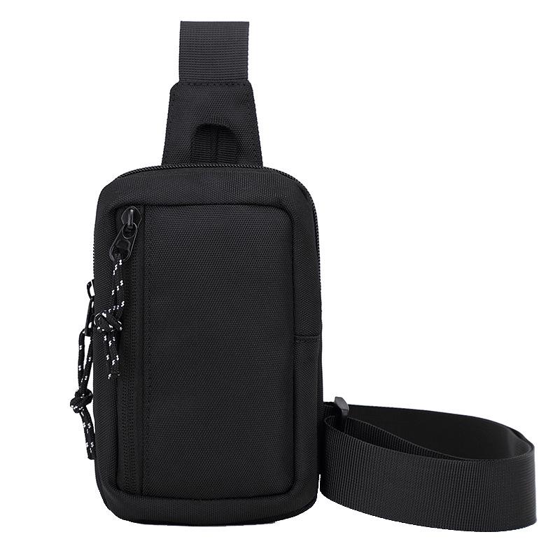 Men's Japanese Street Style Crossbody Chest Bag - Sporty & Trendy Sling Waist Bag