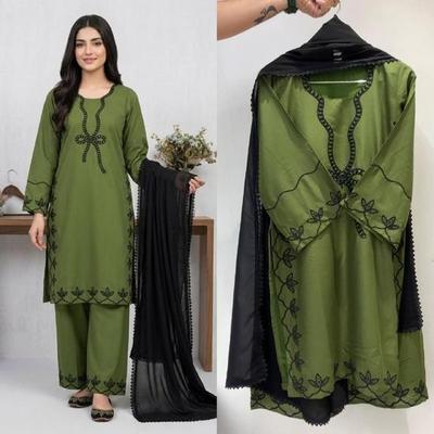 The Ayla Ribbon-Neck Lace Palazzo Set