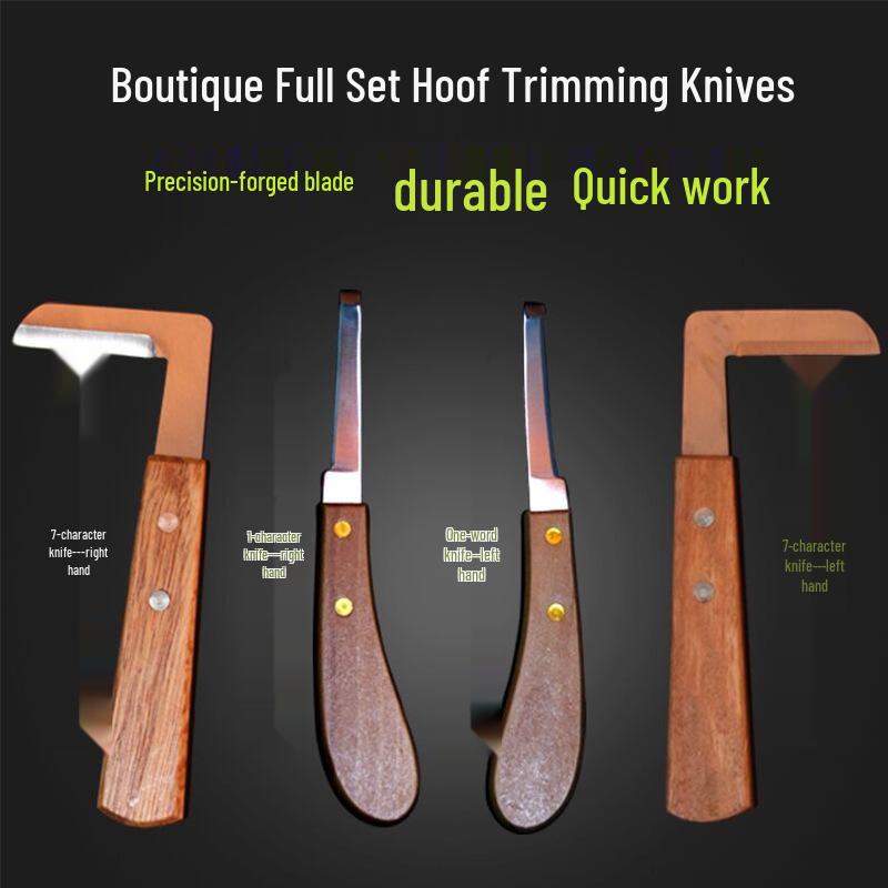 Bulk Discount Cattle & Horse Hoof Trimming Knives – Left/Right Hand Straight Knives for Dairy Cows