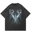 2026 Unisex T-Shirt Streetwear QUARTER 24 Skeleton Graphic