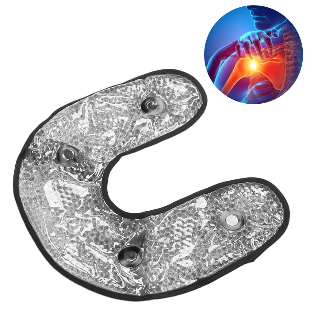 U Shaped Gel Bead Cooling Therapy Neck Wrap Neck Injuries Reusable Relief Cold Pack