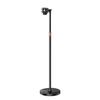 Professional Floor Microphone Stand with Weighted Round Base for Live Performances and Broadcasts