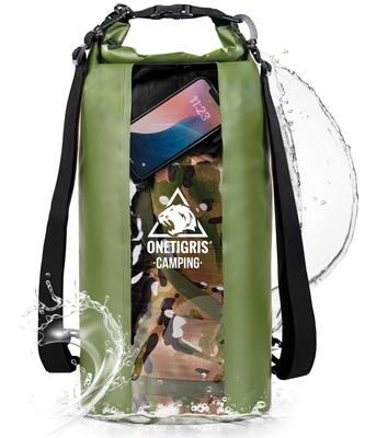 Dry Bag Waterproof Bag 30L Waterproof Large Capacity Transparent PVC Window Shoulder Outdoor Camping Outdoor Suitable for Water Activities Such As