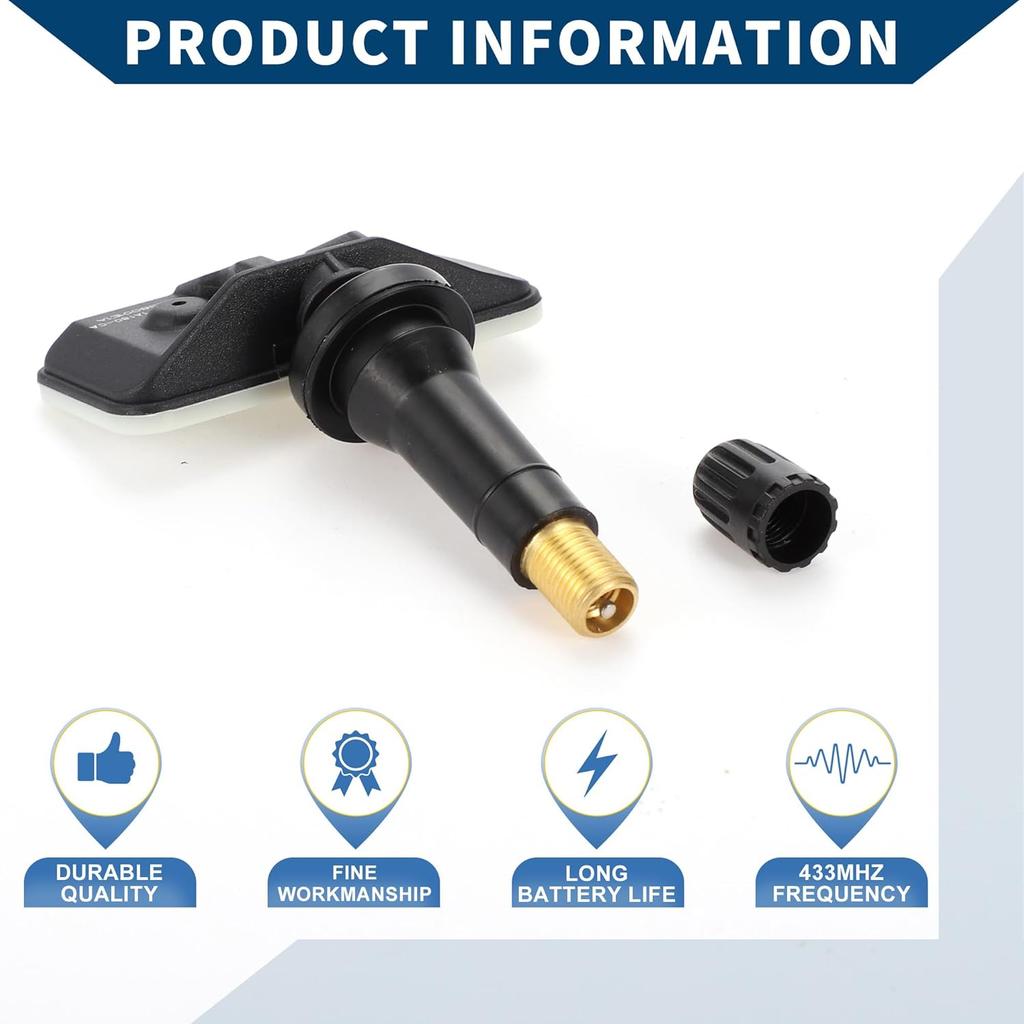 No.JX7T1A180CA 433MHz Tire Pressure Sensor for Ford Explorer for Lincoln Aviator 2020 Tire Pressure Monitoring Sensor 1 Pcs