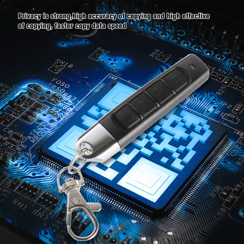 2 Packs 43300CMHz Car Alarm Garage Door Remote Controller Duplicator Clone   Scanner Transmitter Security Alarm Electronic Gates 4 Keys Remote Cont