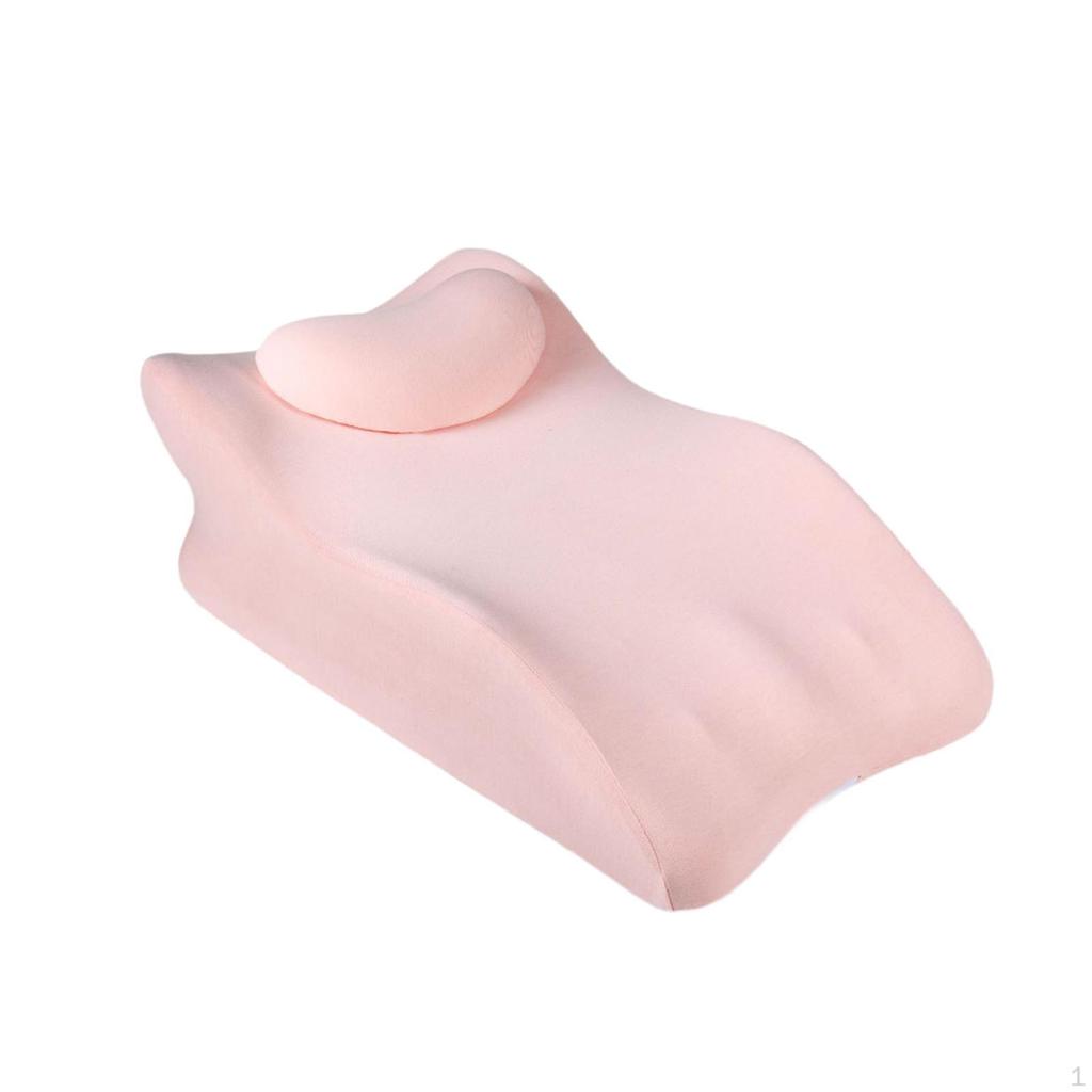 Bed Pillow for Back Support, Leg Positioning Pillow, Removable Cover