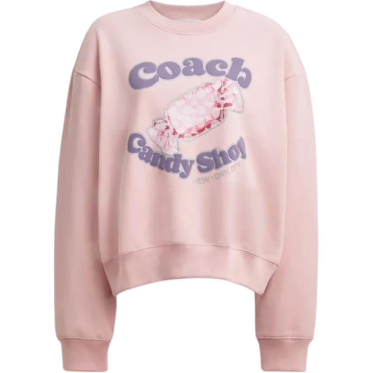 

Coach FW25 Candy Pattern Printed Round Neck Long Sleeve Sweatshirt Women sweatshirt CDF54-UAQ S