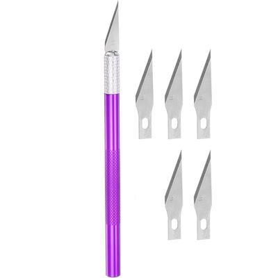 Art Knife Set, 1 Carving Knife with 5 Spare Blades for Scrapbook Template Amateur DIY